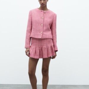 NEW ZARA Tweed SET WITH TAGS blazer and skirt